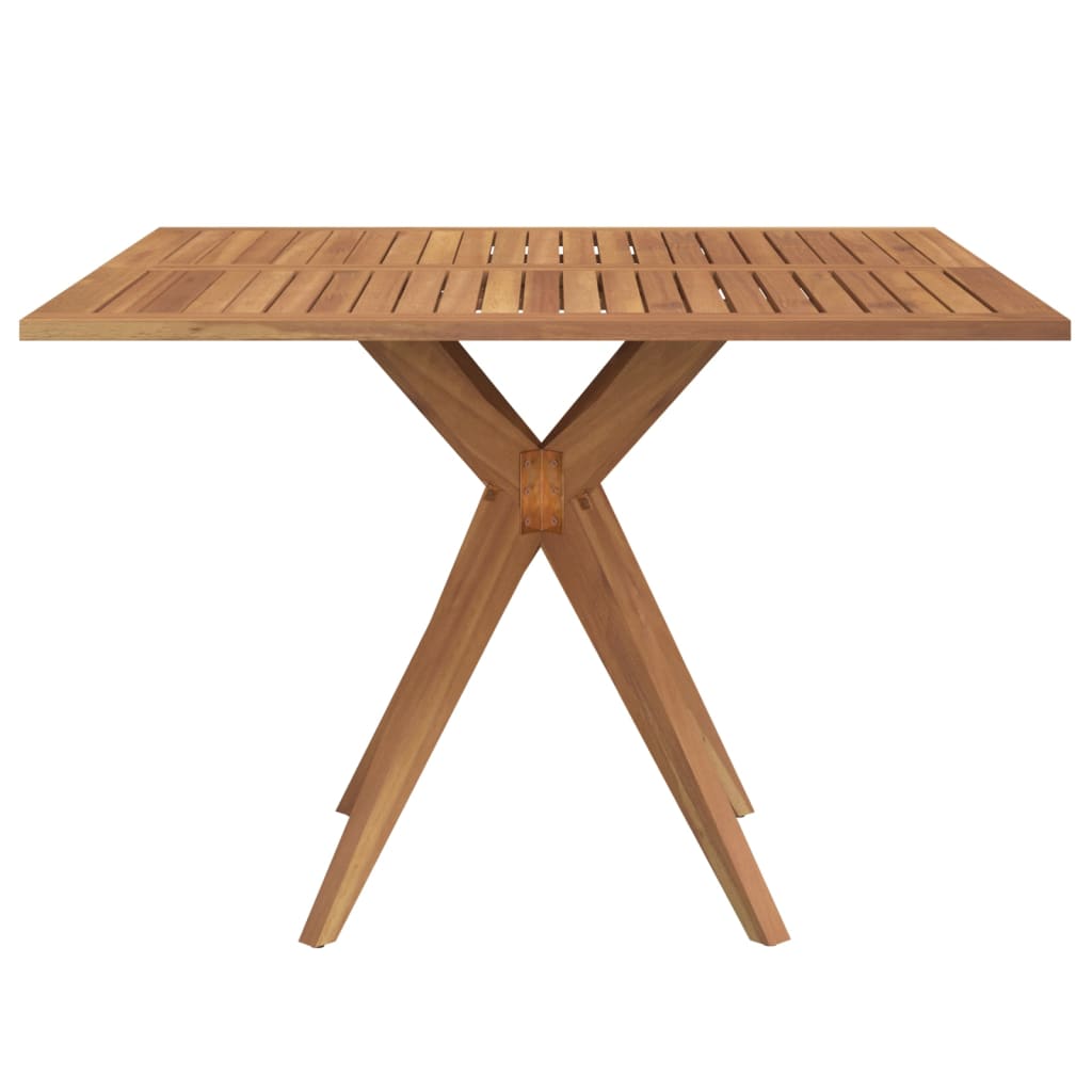 vidaXL Garden Table Square 110x110x75 cm Solid Wood Acacia