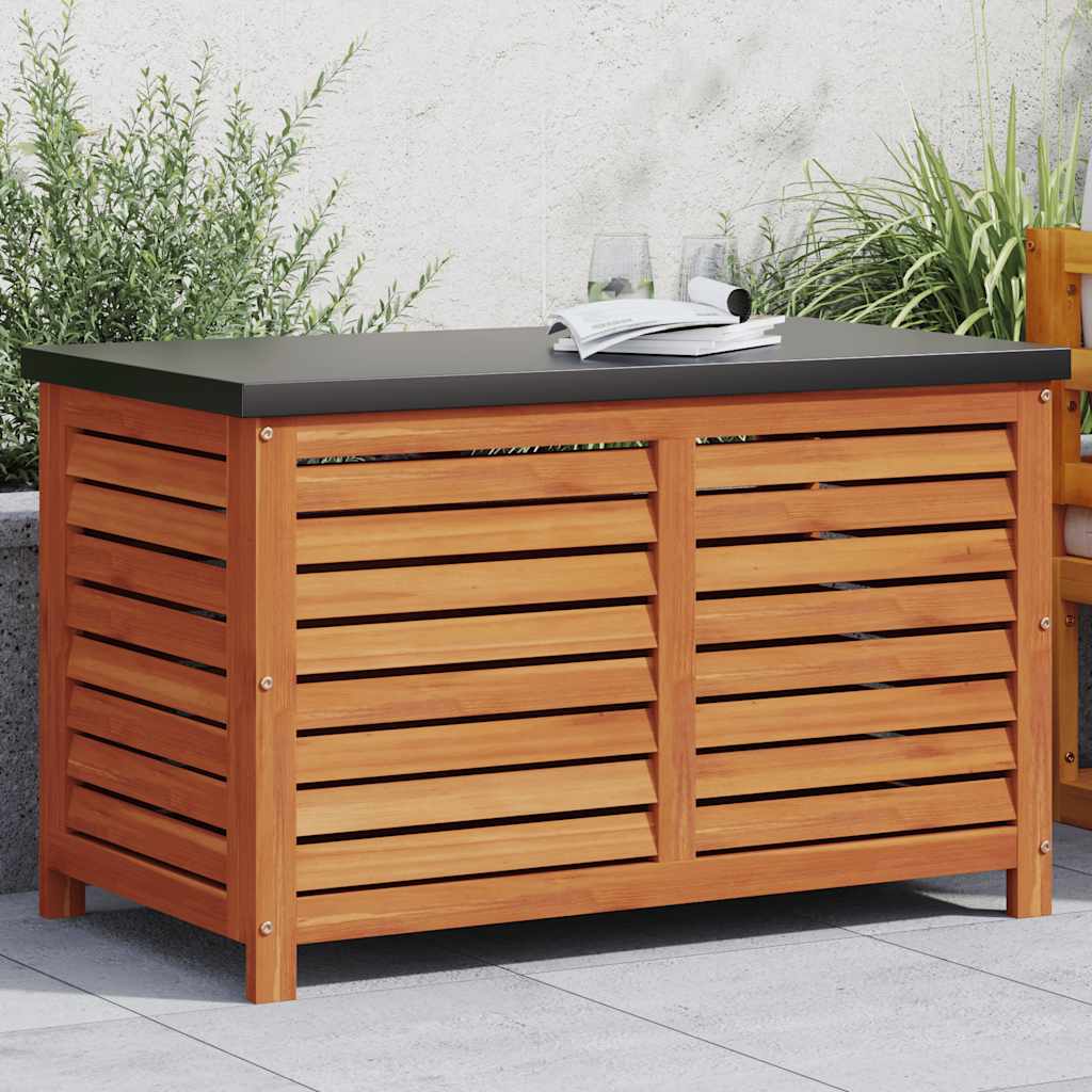 Garden Storage Box 60x50x55 cm Solid Wood Eucalyptus