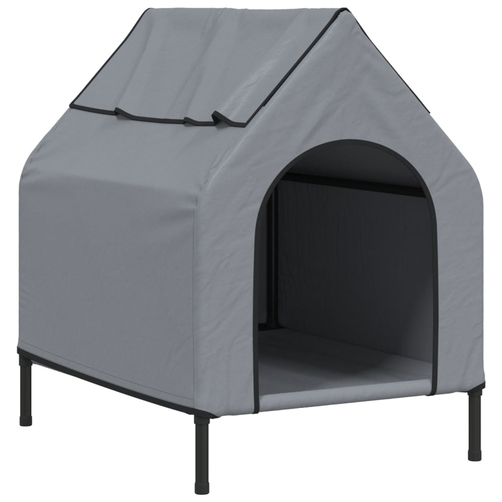 Dog House Light Grey Oxford Fabric and Steel