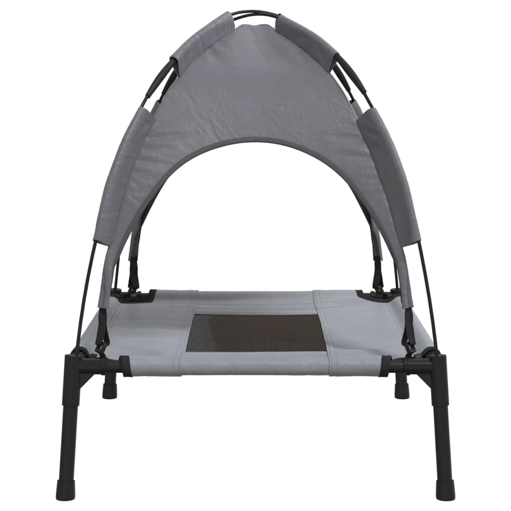 Dog Bed with Canopy Anthracite Oxford Fabric and Steel