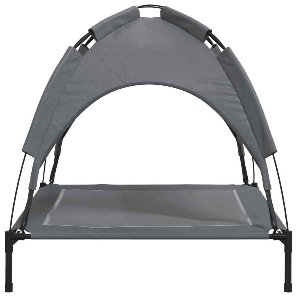 Dog Bed with Canopy Anthracite Oxford Fabric and Steel