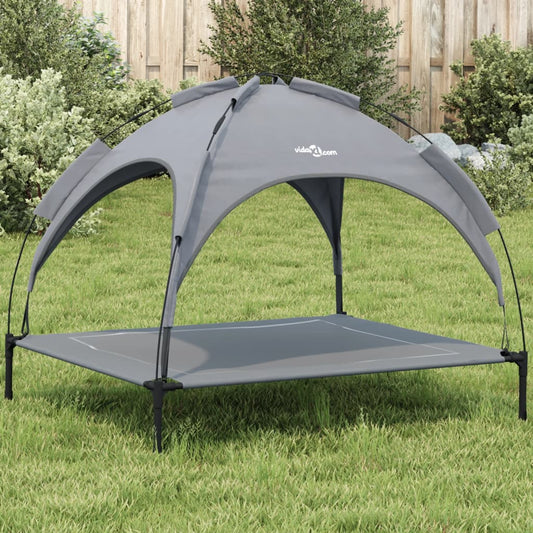 Dog Bed with Canopy Anthracite Oxford Fabric and Steel