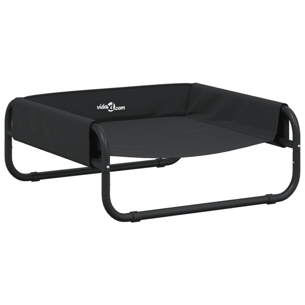 Elevated Dog Bed Anthracite Oxford Fabric and Steel