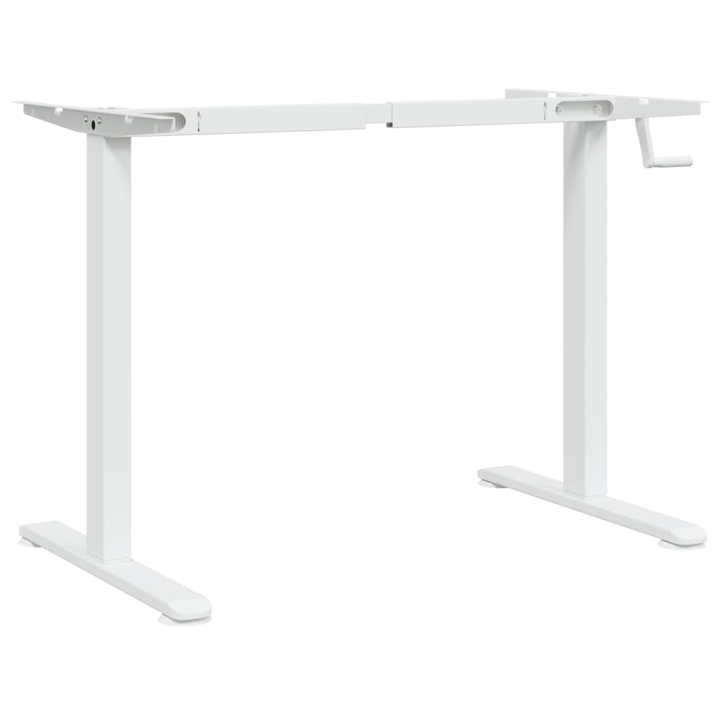 vidaXL Standing Desk Frame White (94-135)x60x(70-114) cm Steel