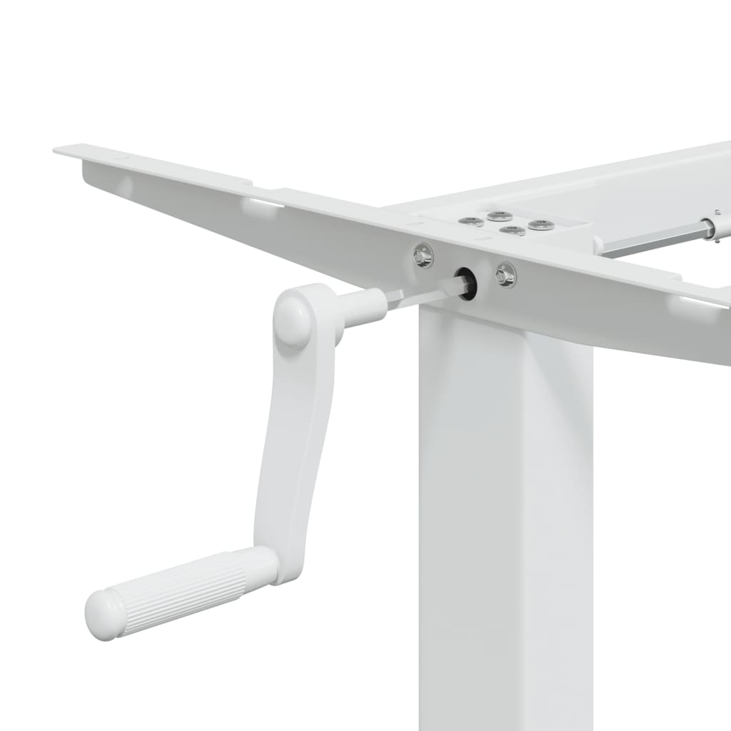 vidaXL Standing Desk Frame White (94-135)x60x(70-114) cm Steel