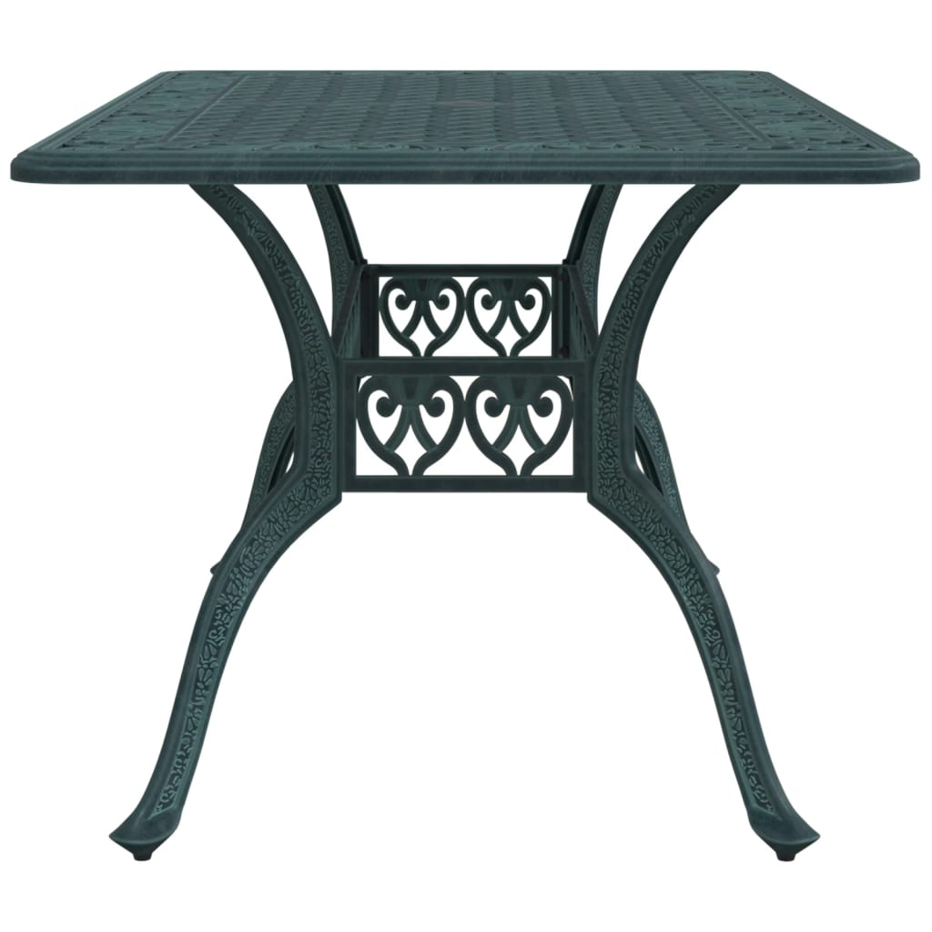 vidaXL Garden Table Green 150x90x72 cm Cast Aluminium