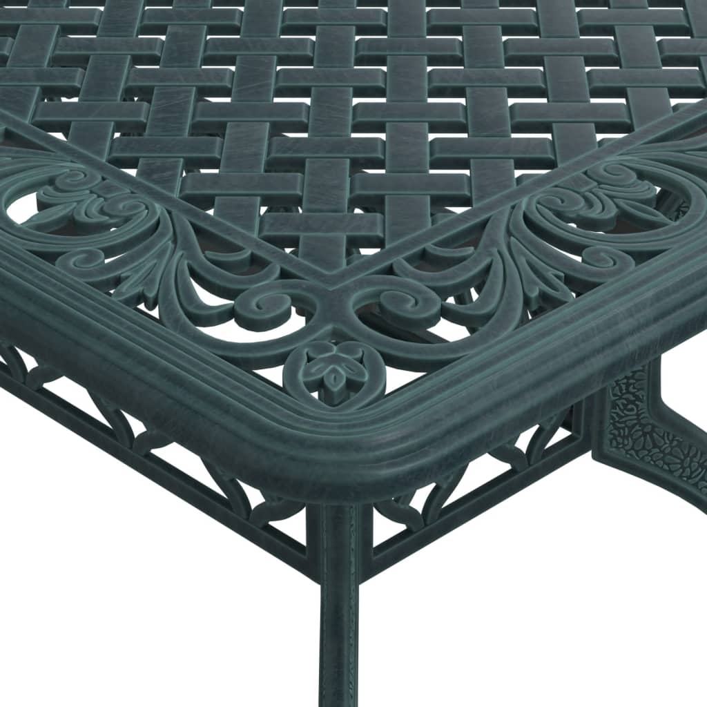 vidaXL Garden Table Green 150x90x72 cm Cast Aluminium