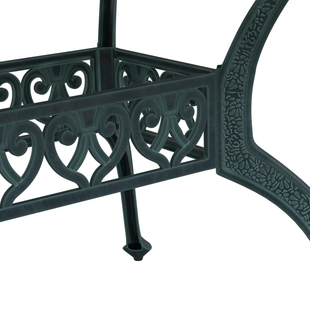 vidaXL Garden Table Green 150x90x72 cm Cast Aluminium