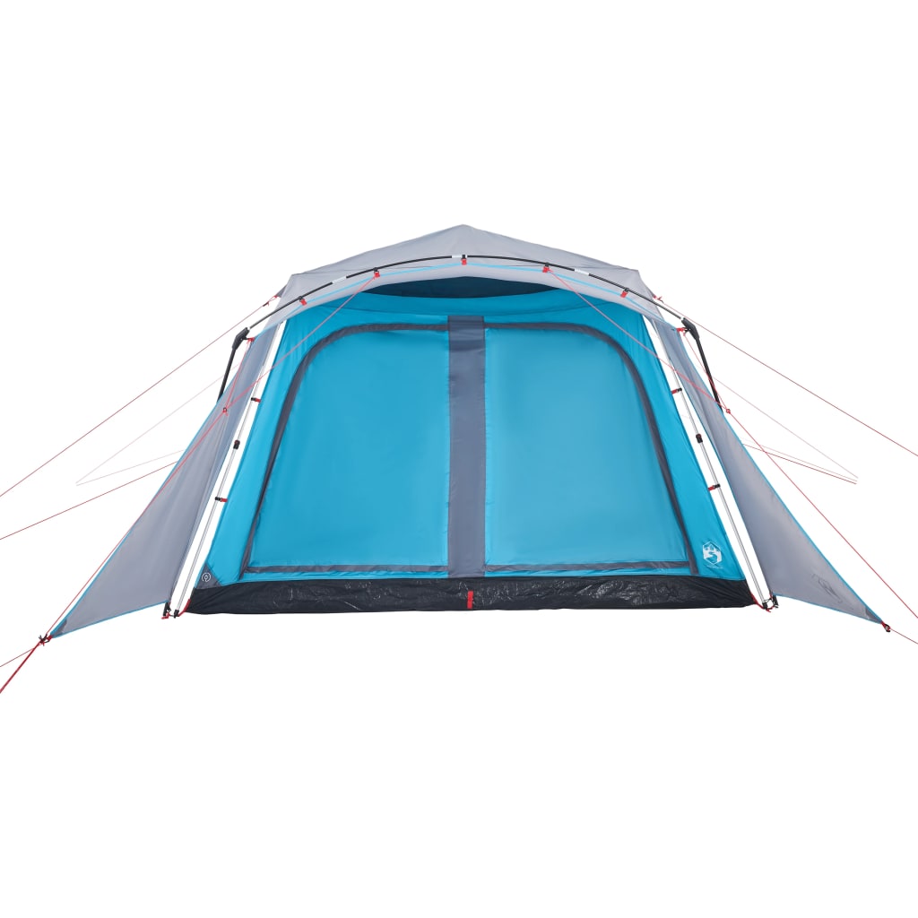 vidaXL Family Tent with Porch 9-Person Blue Quick Release