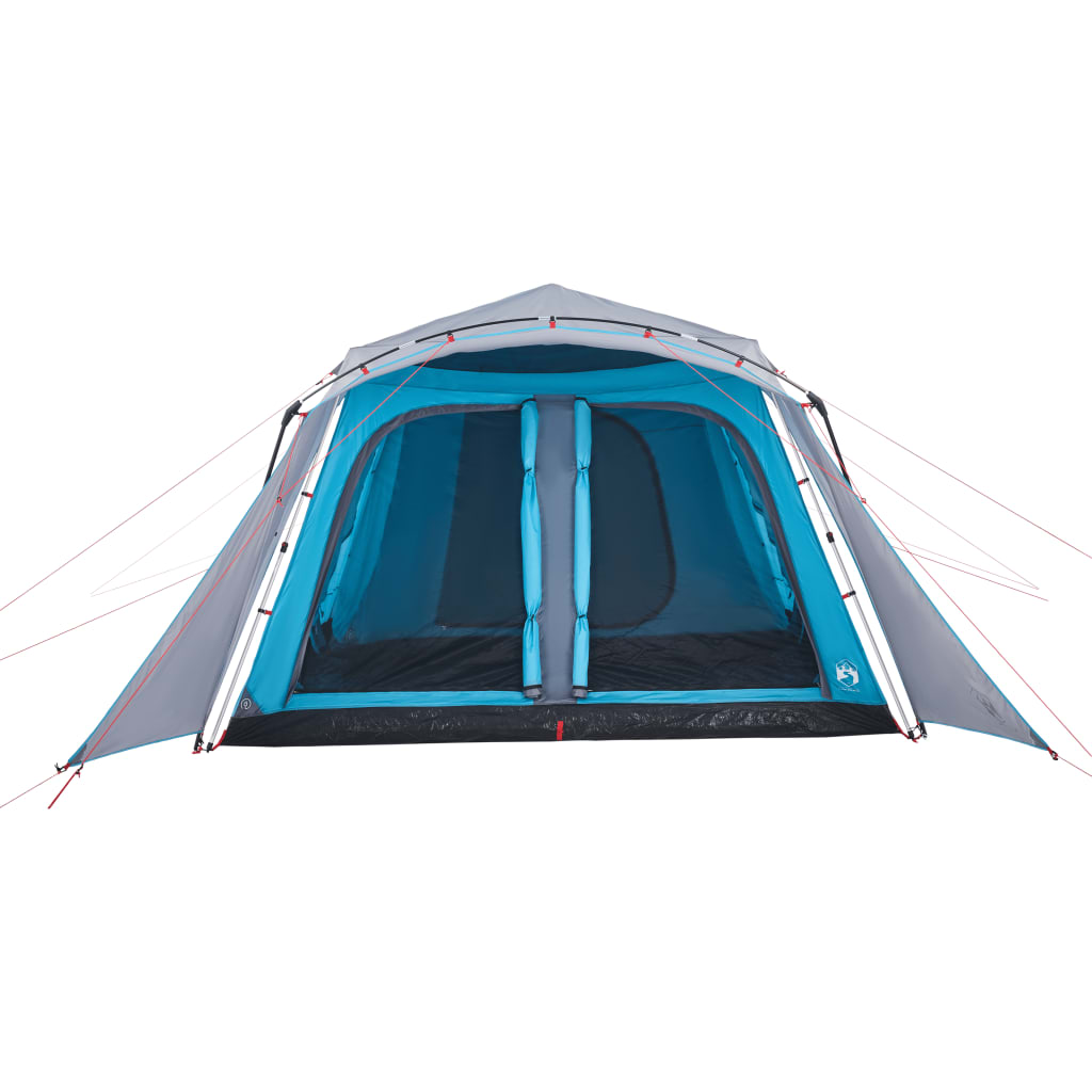 vidaXL Family Tent with Porch 9-Person Blue Quick Release