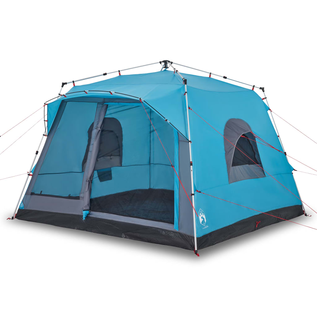 vidaXL Family Tent Cabin 7-Person Blue Quick Release