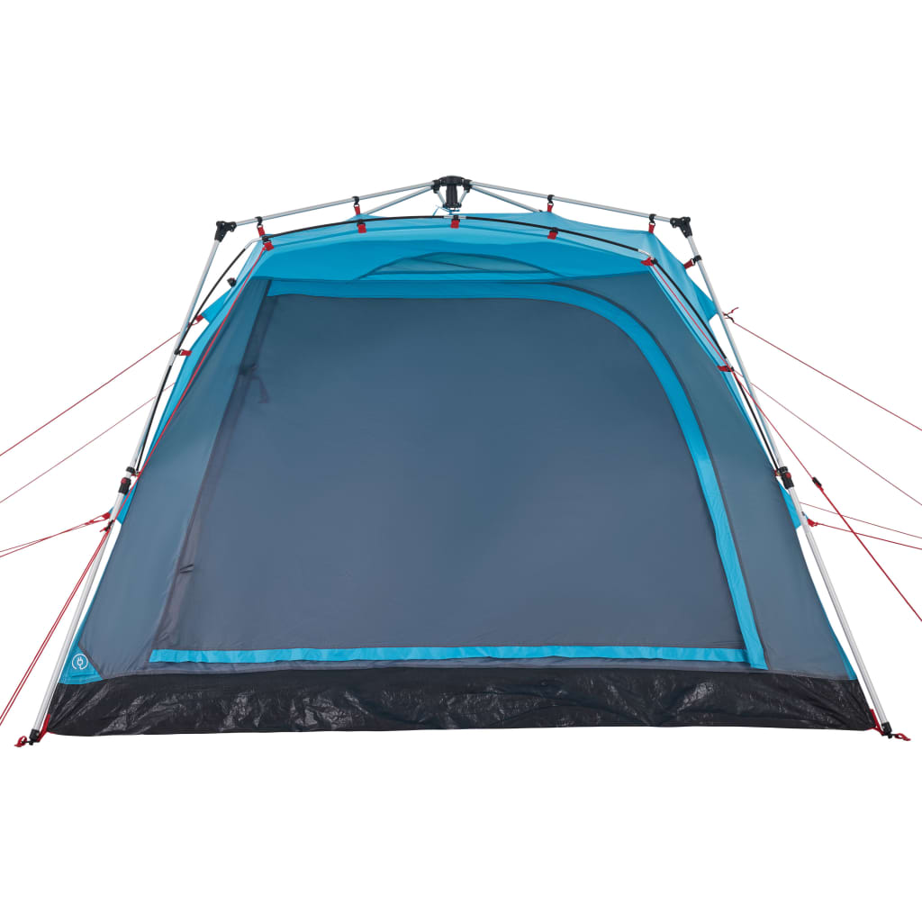 vidaXL Camping Tent Cabin 4-Person Blue Quick Release