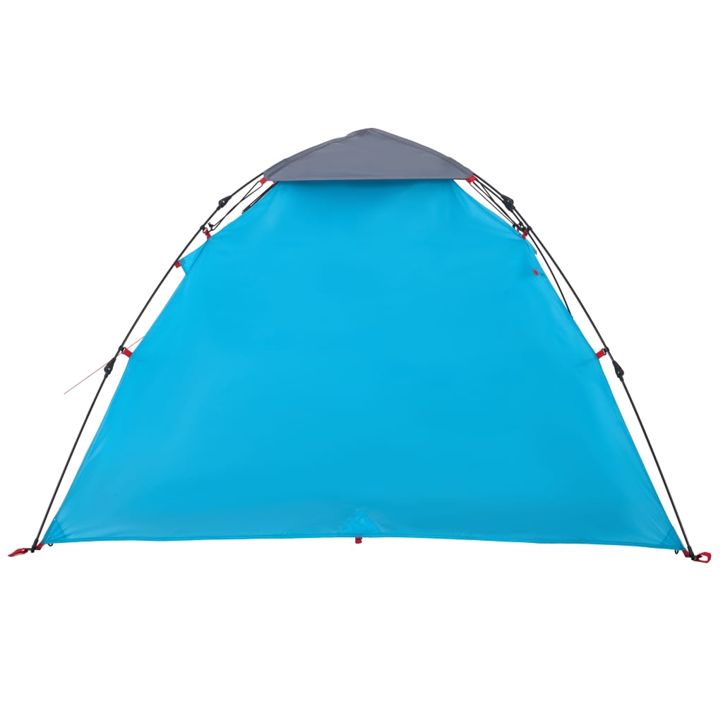 vidaXL Camping Tent Dome 3-Person Blue Quick Release