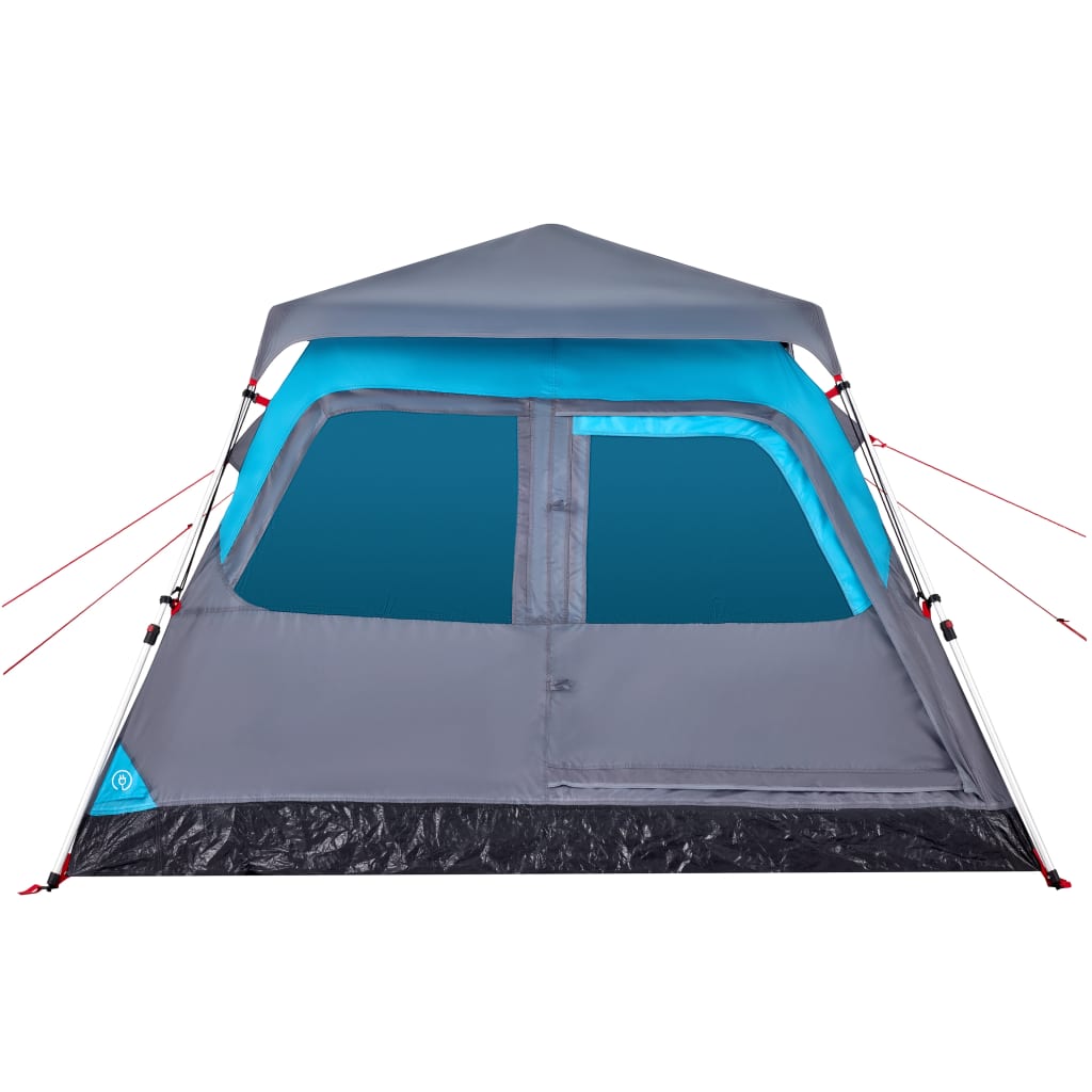 vidaXL Camping Tent Dome 4-Person Blue Quick Release