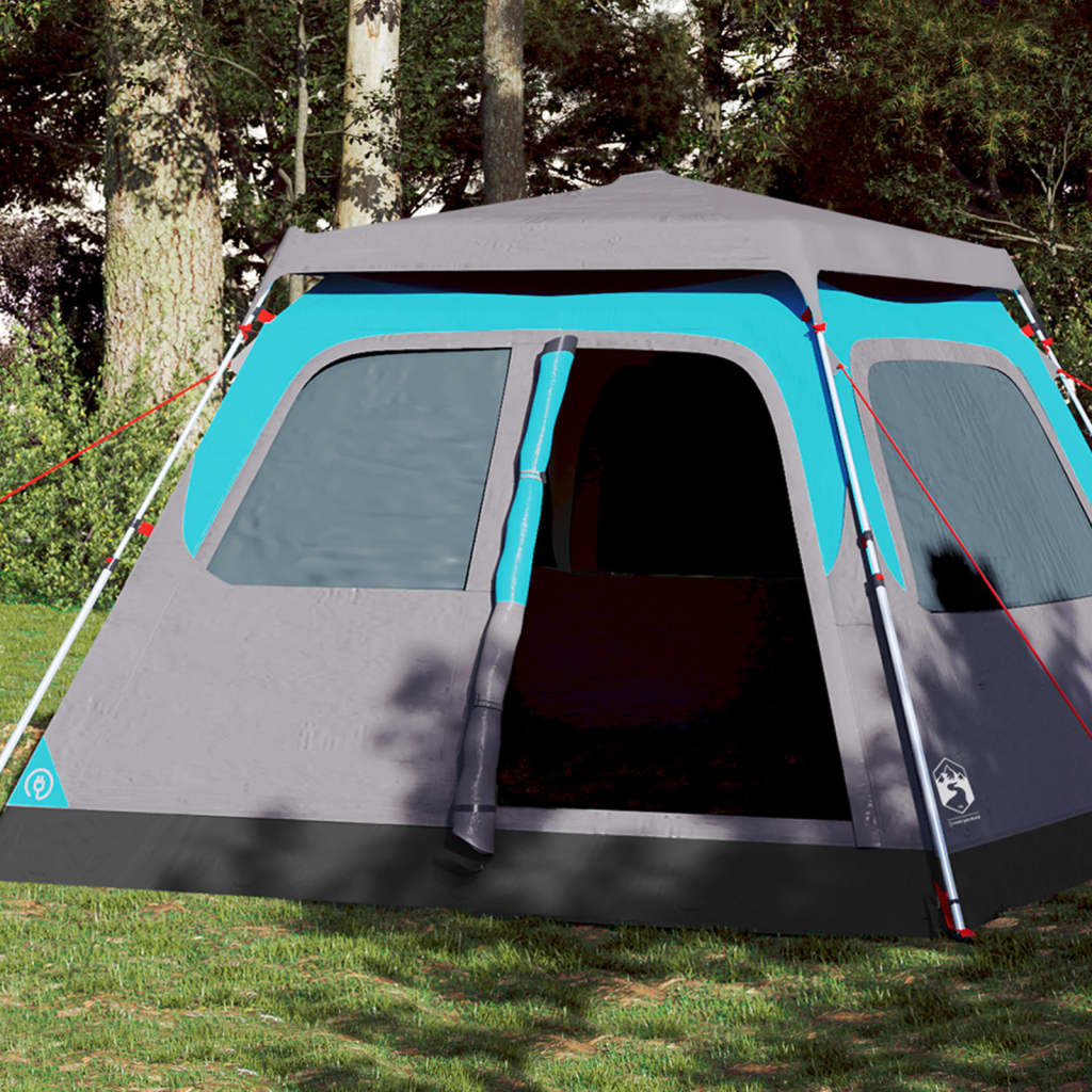 vidaXL Family Tent Dome 6-Person Blue Quick Release