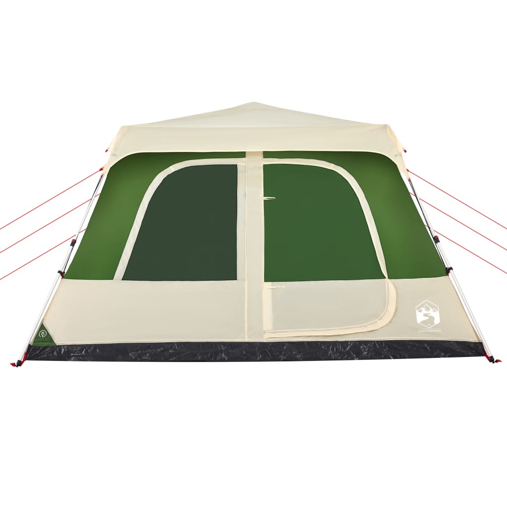 vidaXL Family Tent Dome 10-Person Green Quick Release