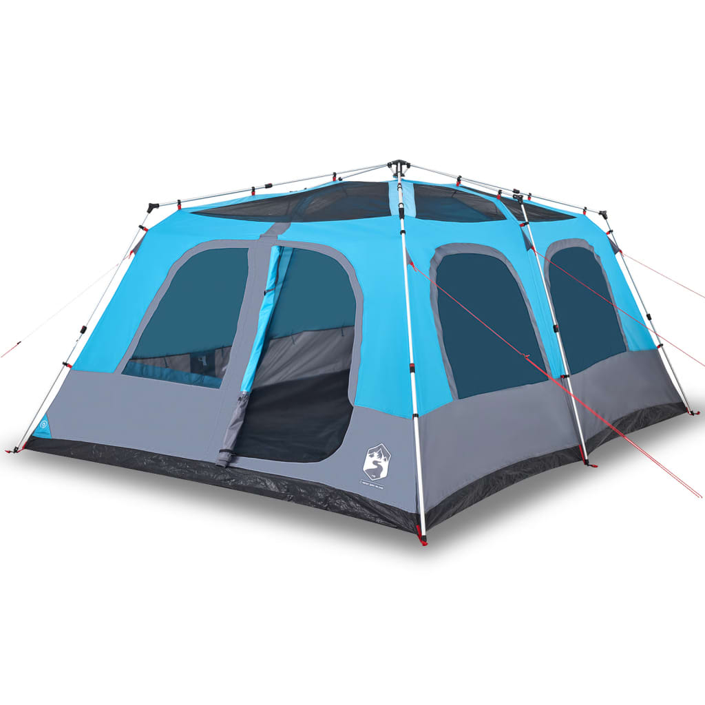 vidaXL Family Tent Dome 10-Person Blue Quick Release