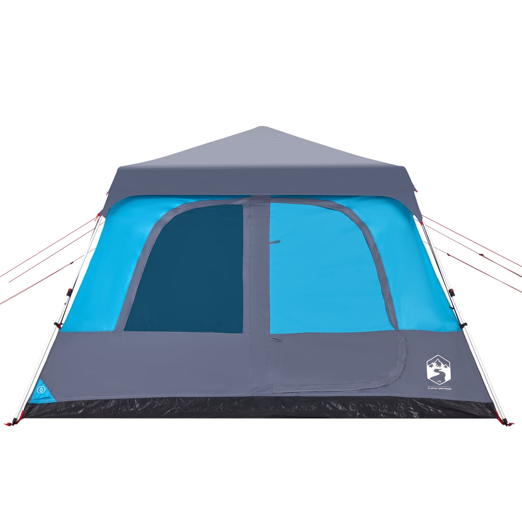 vidaXL Family Tent Dome 10-Person Blue Quick Release