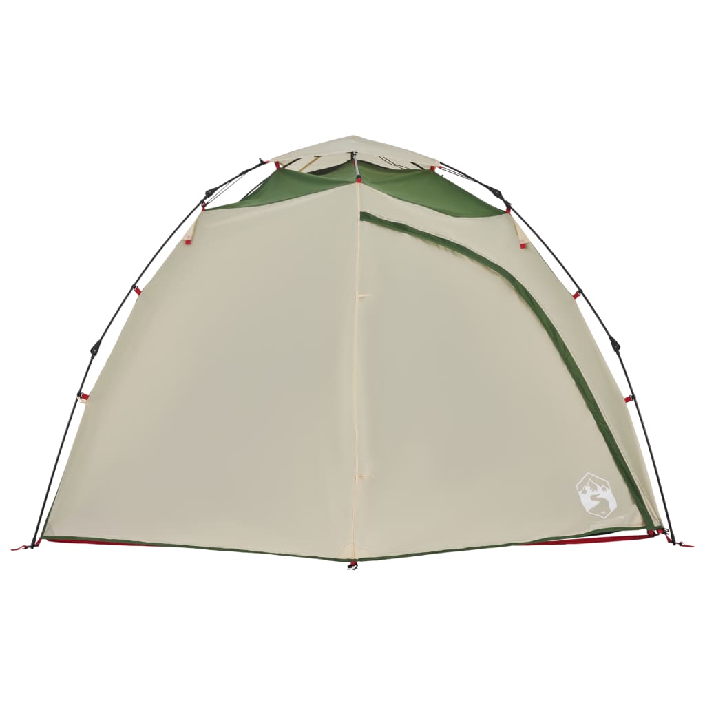 vidaXL Camping Tent Dome 4-Person Green Quick Release