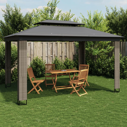 Gazebo | Anthracite | Powder-coated steel, polyester with PA coating