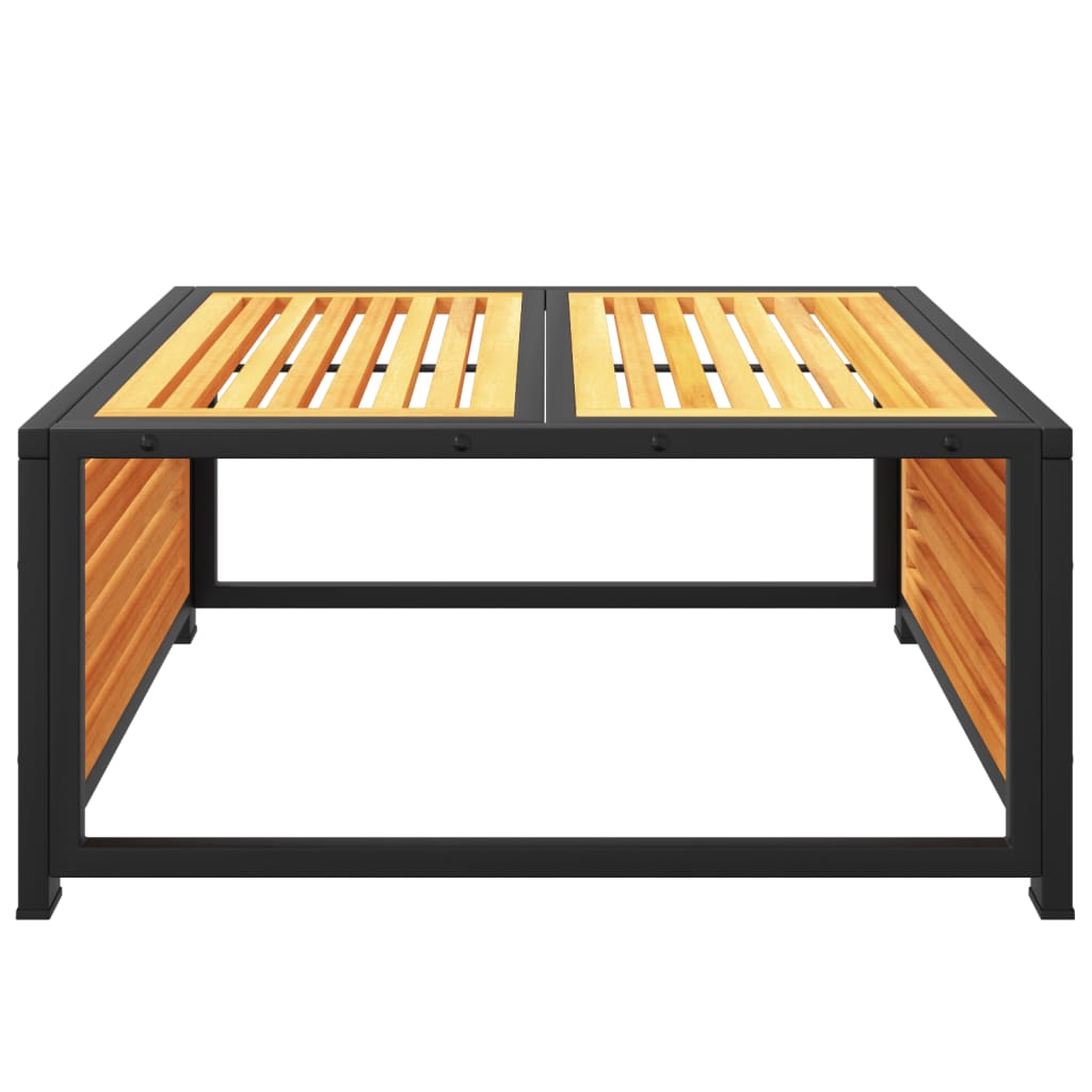 Garden Table | Brown | Solid Acacia wood | 68x68x30 cm | Durable