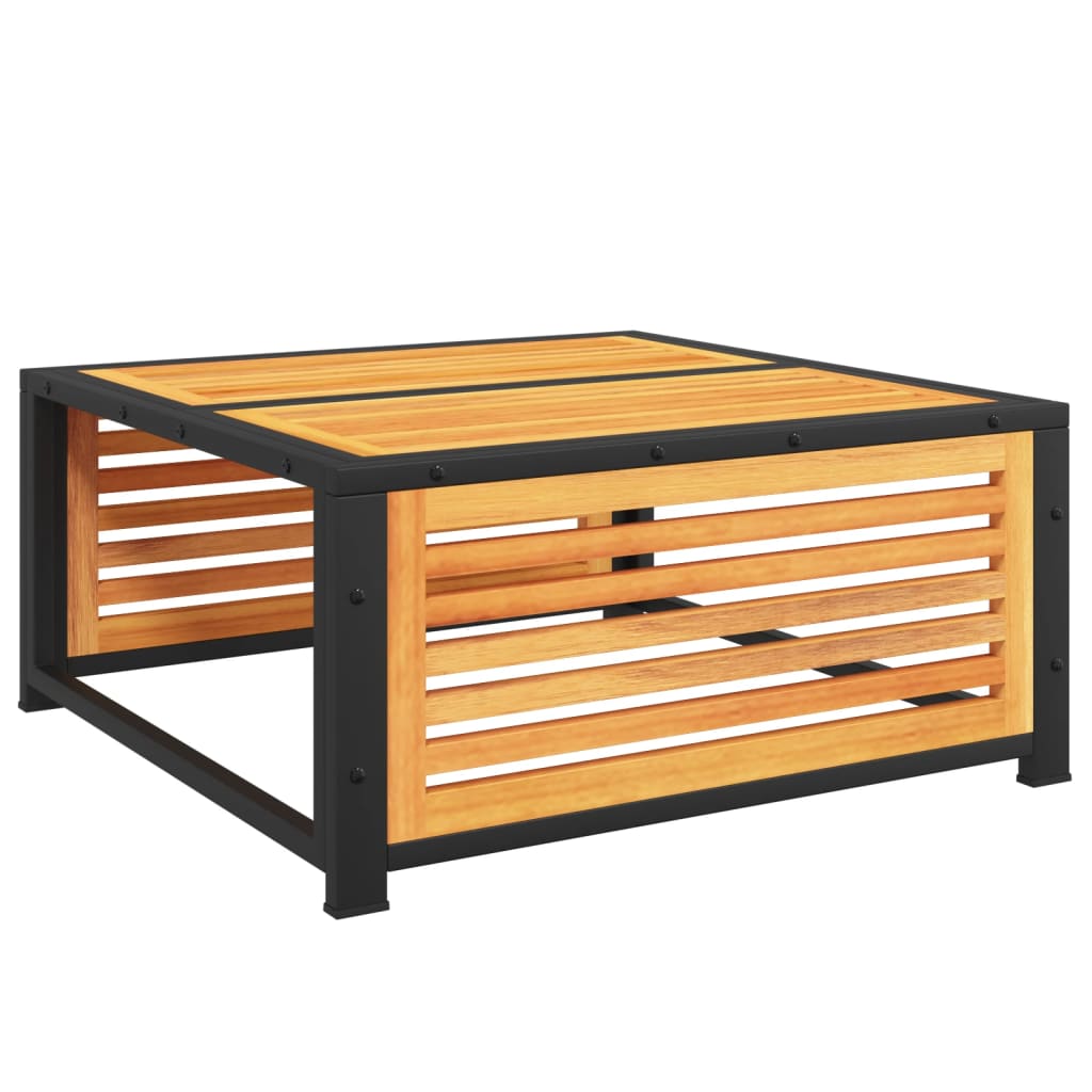 Garden Table | Brown | Solid Acacia wood | 68x68x30 cm | Durable