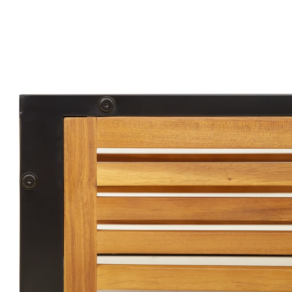 Garden Table | Brown | Solid Acacia wood | 68x68x30 cm | Durable