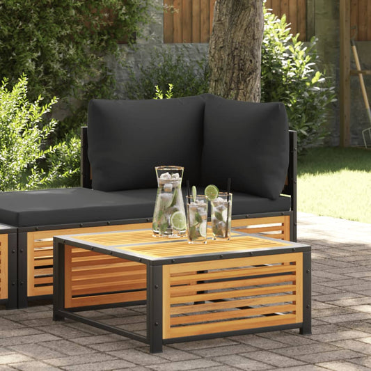 Garden Table | Brown | Solid Acacia wood | 68x68x30 cm | Durable