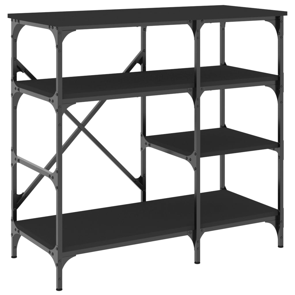 vidaXL Baker's Rack Black 90x40x84 cm Engineered Wood and Metal