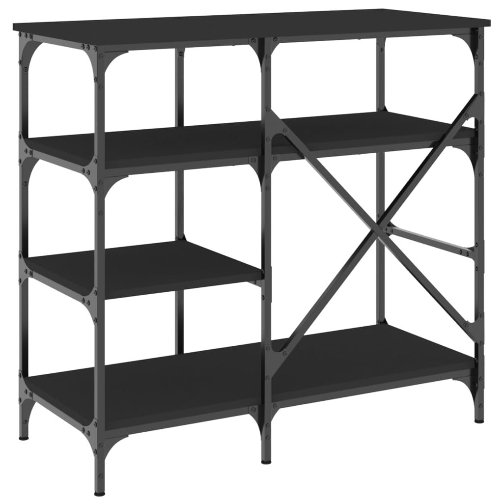 vidaXL Baker's Rack Black 90x40x84 cm Engineered Wood and Metal