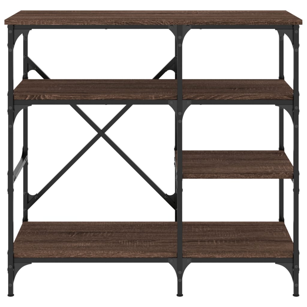 vidaXL Baker's Rack Brown Oak 90x40x84 cm Engineered Wood and Metal