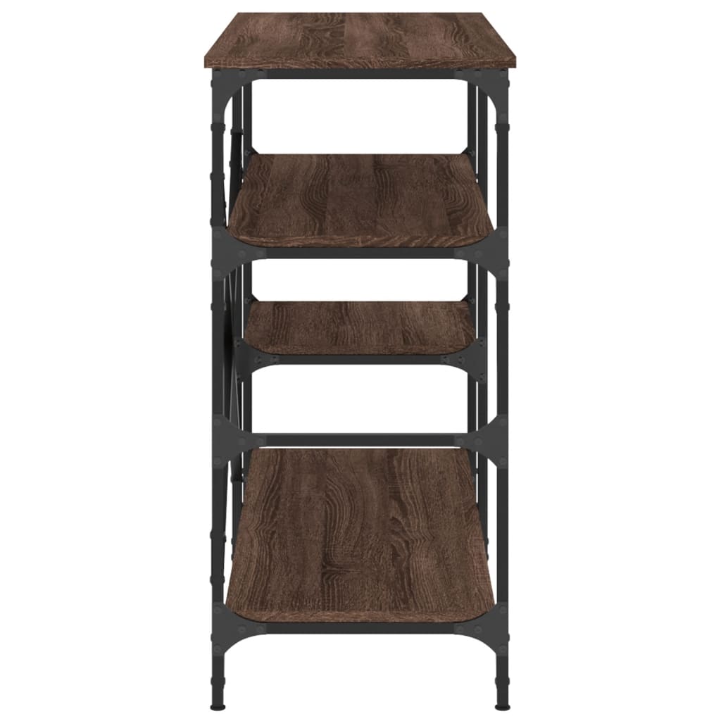 vidaXL Baker's Rack Brown Oak 90x40x84 cm Engineered Wood and Metal