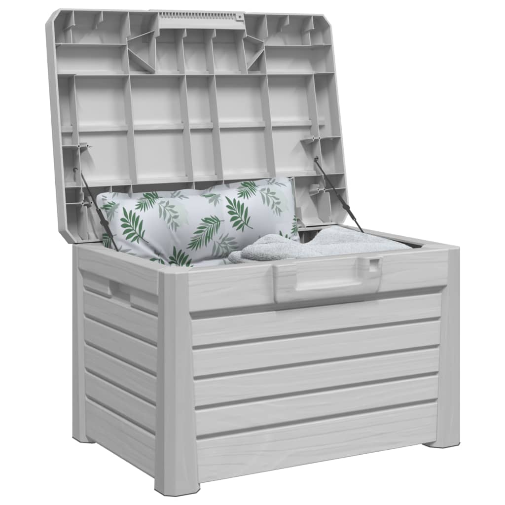 Outdoor Cushion Box Grey 73x50.5x46.5 cm Polypropylene