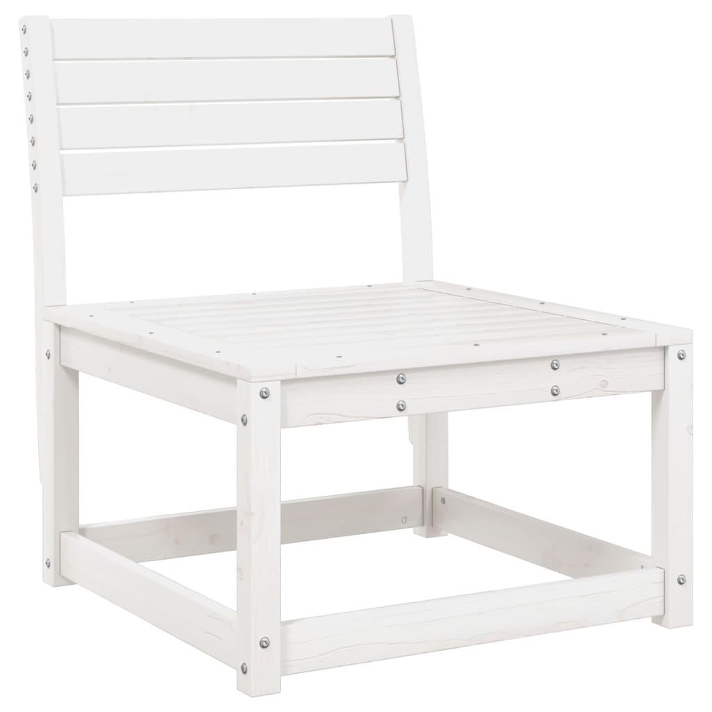 Garden Lounge Set | White | Solid pine wood | 7 Piece Set | Modular