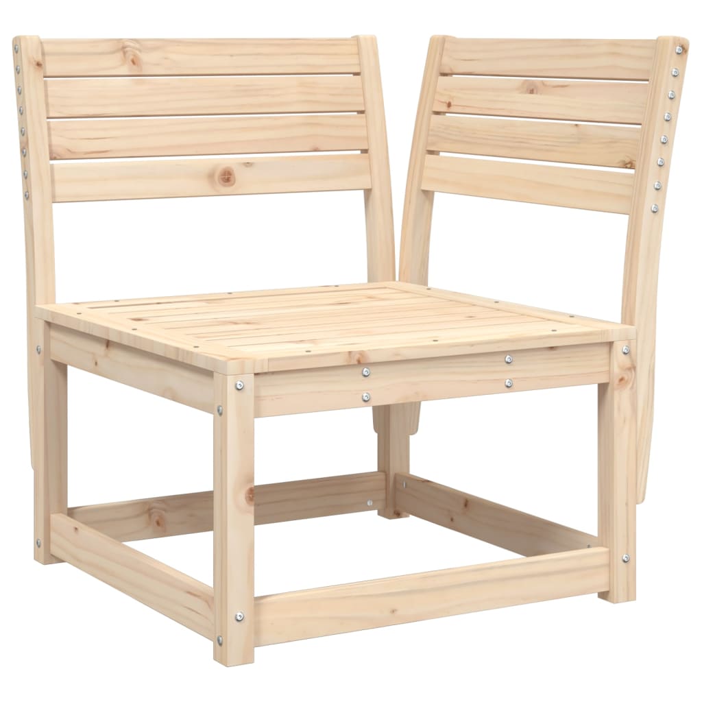 Garden Sofa Set | Natural wood | Solid pine wood | 3 Piece Set