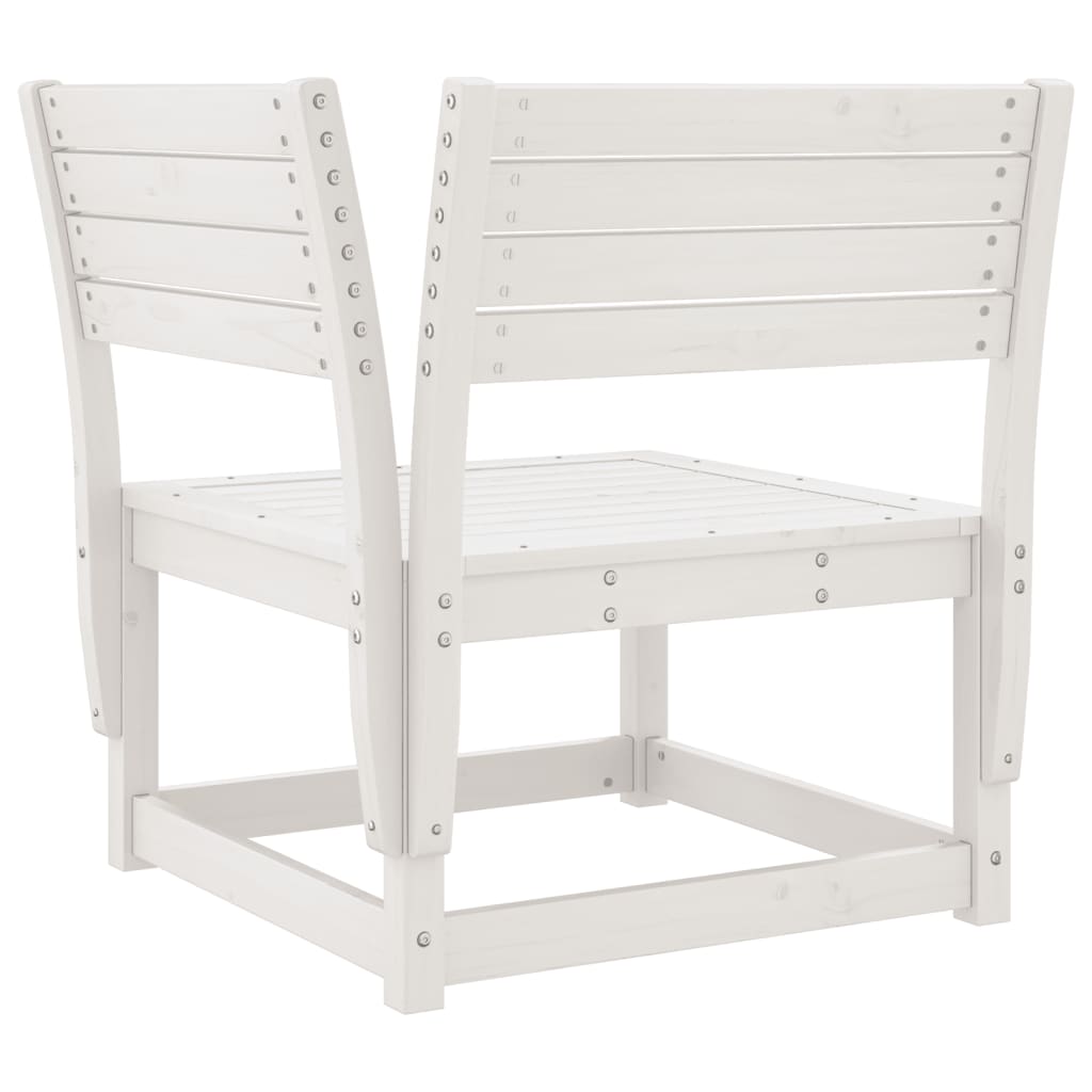 Garden Sofa Set | White | Solid pine wood | 3 Piece | Modular