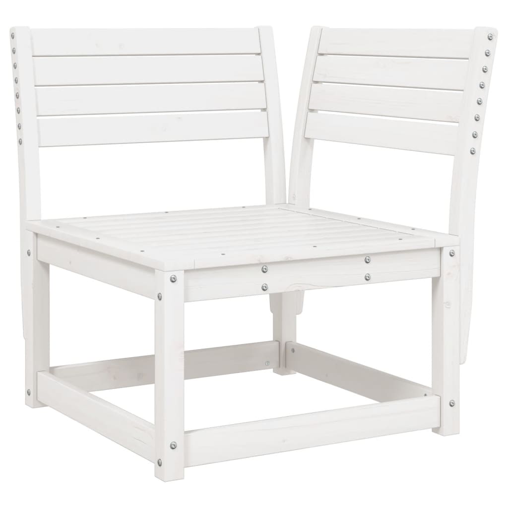 Garden Sofa Set | White | Solid Pine Wood | Large |  Modular