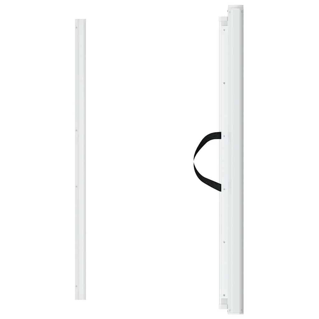 vidaXL Retractable Pet Gate White 102.5x125 cm