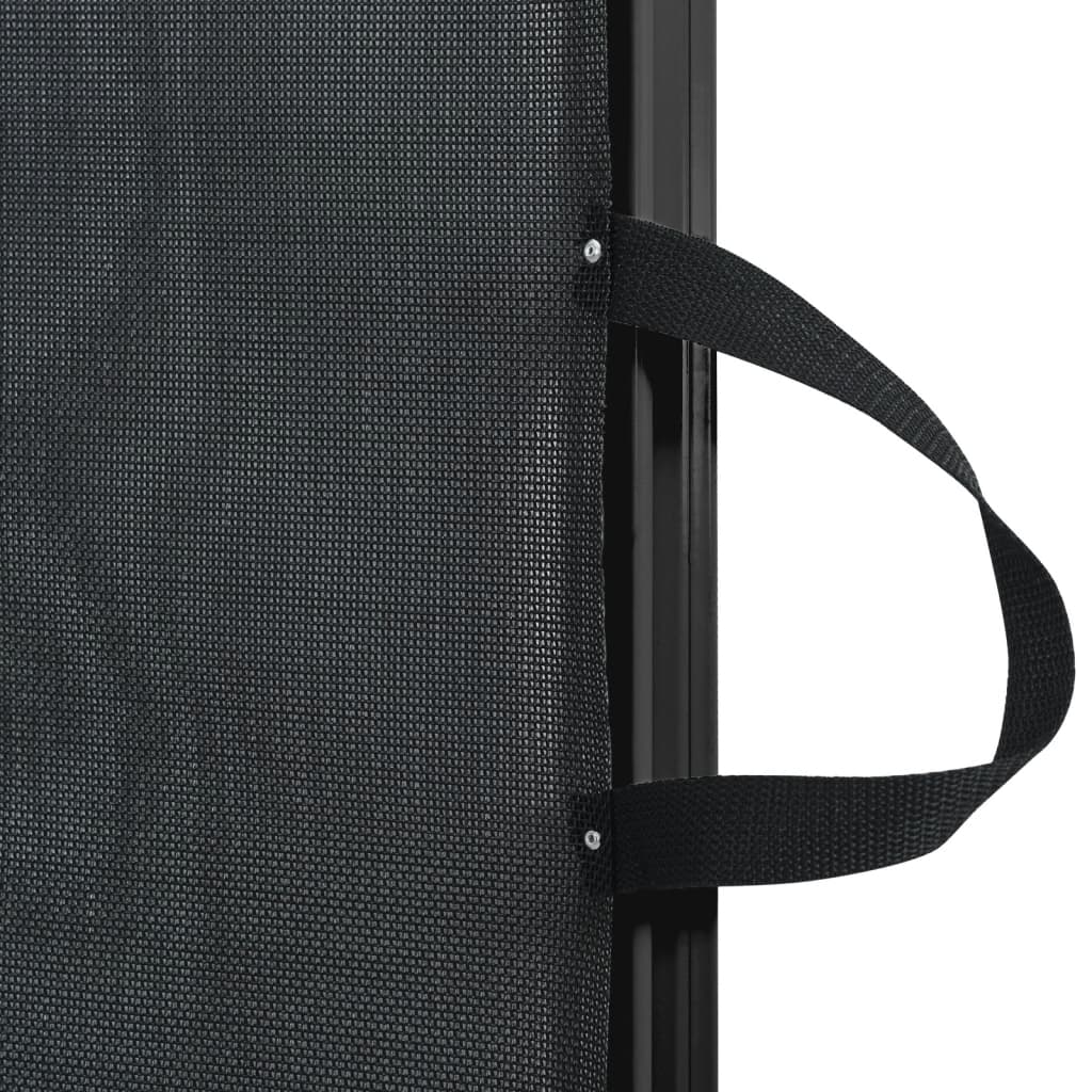 vidaXL Retractable Pet Gate Black 102.5x125 cm