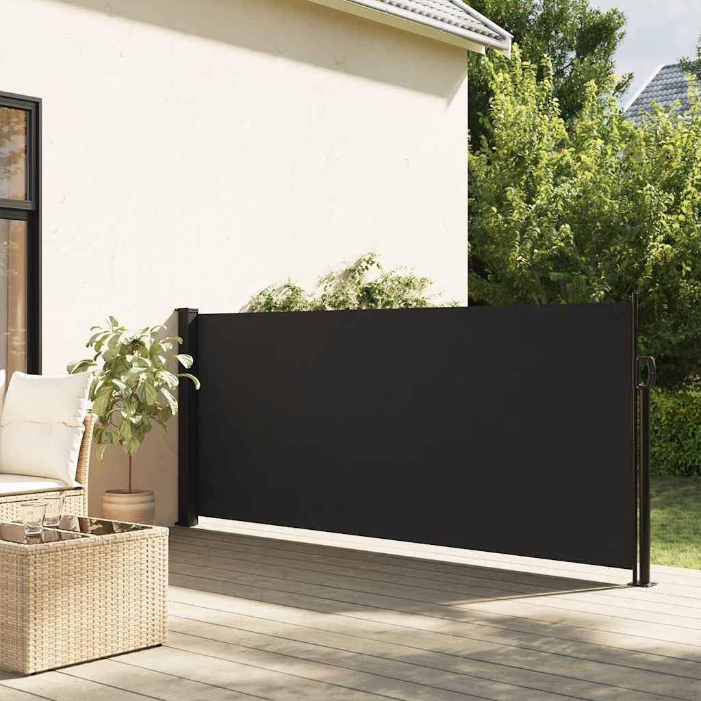 Retractable Side Awning Black 100x300 cm