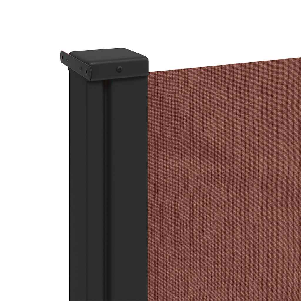Retractable Side Awning Brown 100x300 cm