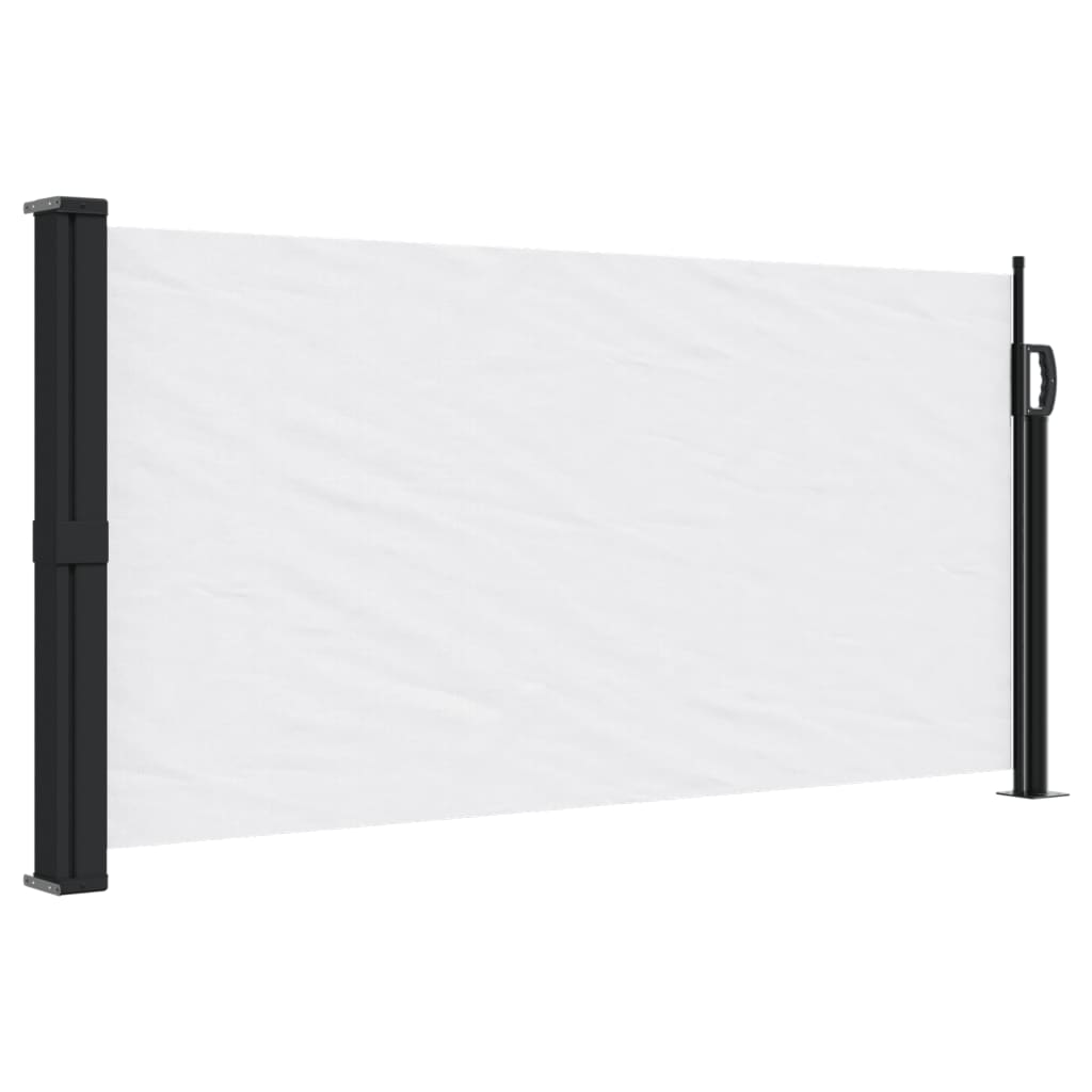 vidaXL Retractable Side Awning White 100x300 cm