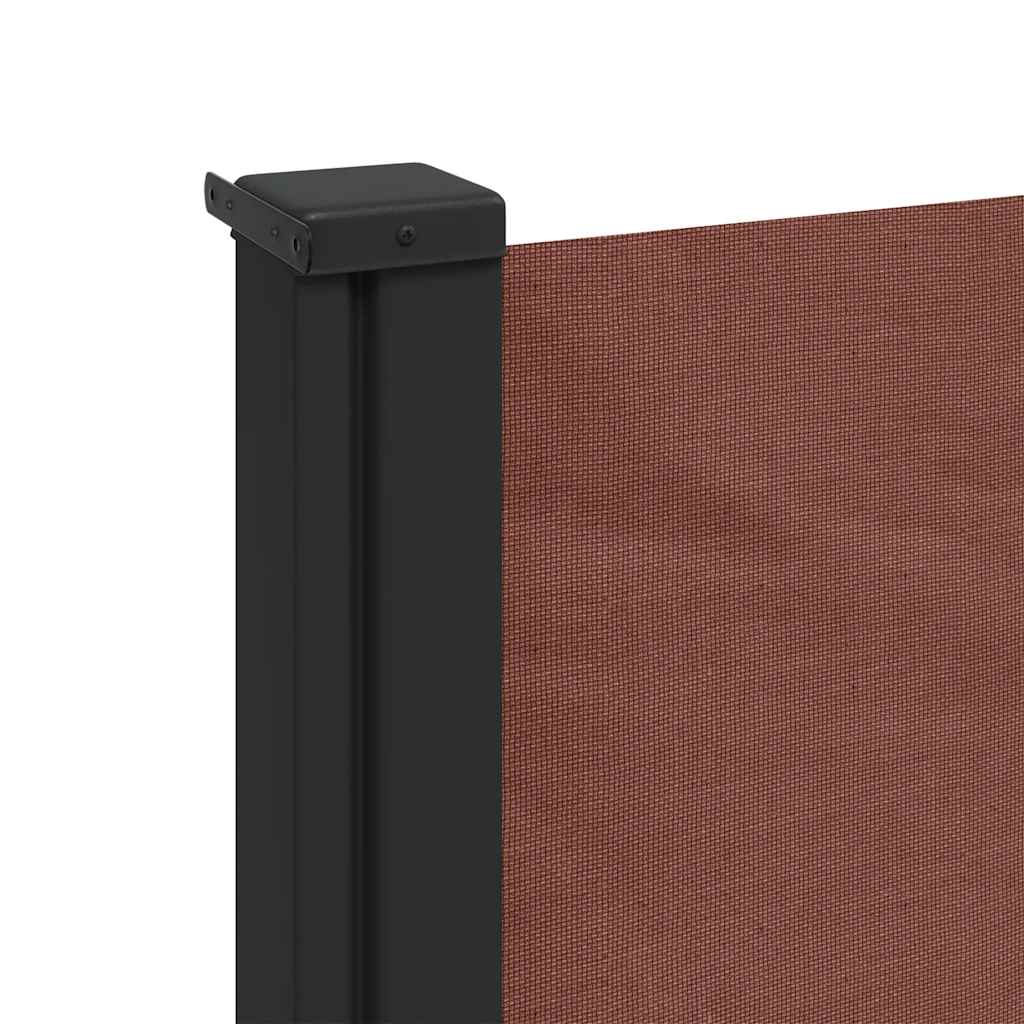 Retractable Side Awning Brown 117x300 cm