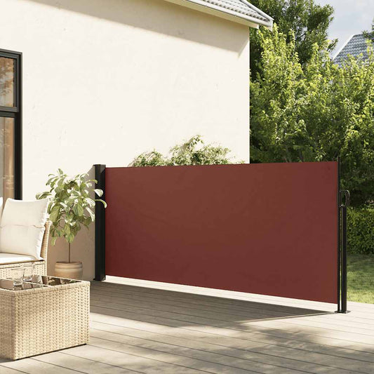 Retractable Side Awning Brown 117x300 cm
