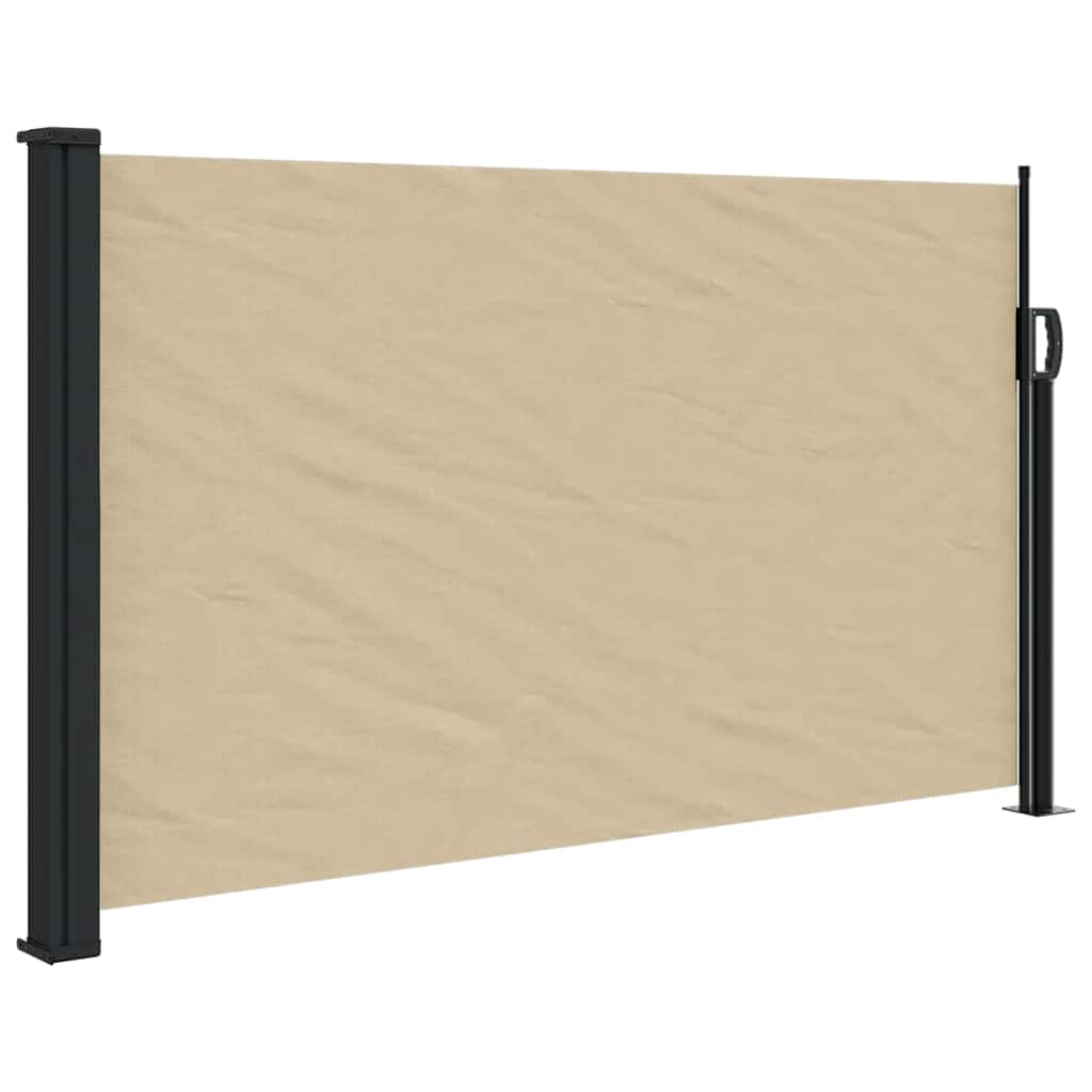 Retractable Side Awning Beige 117x300 cm