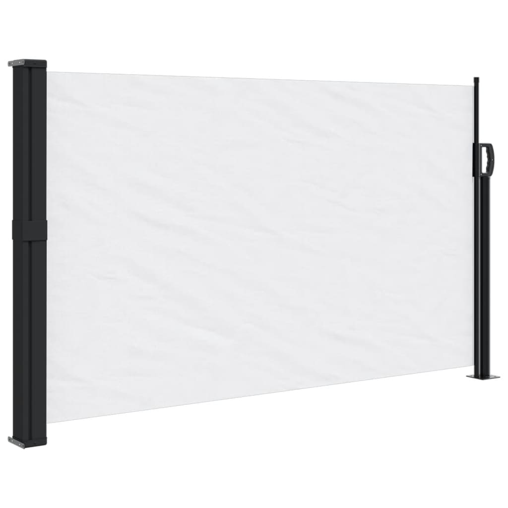 vidaXL Retractable Side Awning White 117x300 cm