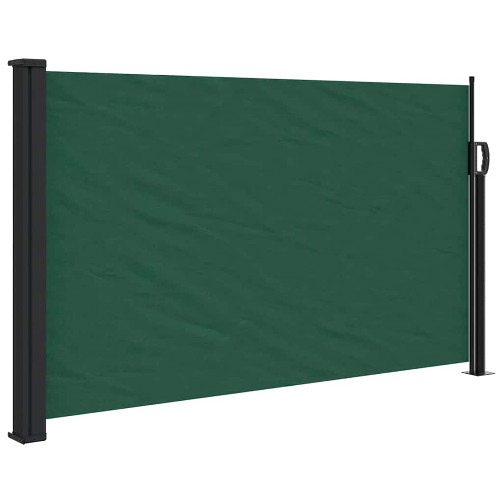 Retractable Side Awning Dark Green 117x300 cm