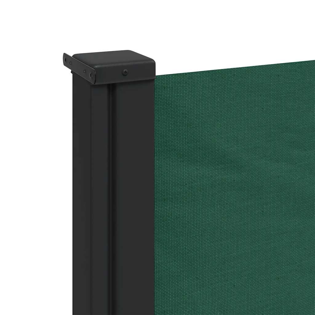 Retractable Side Awning Dark Green 117x300 cm