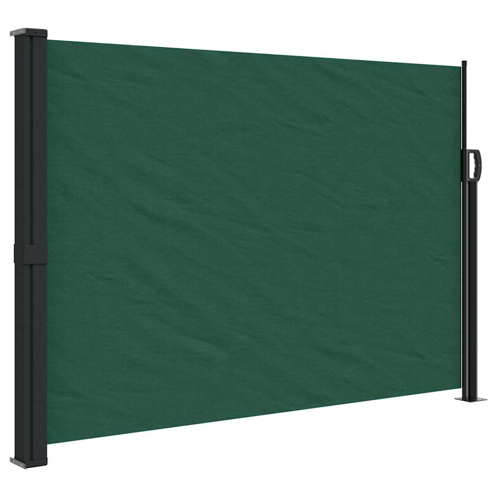 Retractable Side Awning Dark Green 140x300 cm