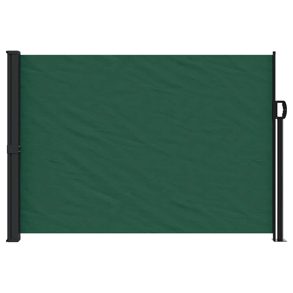 Retractable Side Awning Dark Green 140x300 cm